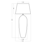 MONACO lampa stołowa L208062257 4Concepts L208062257 - zdjęcie 2