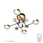 LARA MX7170-8-3BGT LAMPA SUFITOWA CZARNO-ZŁOTA/BLACK-GOLD ZUMA LINE