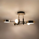 LARA MX7170-8-3BGT LAMPA SUFITOWA CZARNO-ZŁOTA/BLACK-GOLD ZUMA LINE