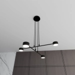 Lampa wisząca MODUS 4 BLACK 1339/4 EMIBIG Lighting