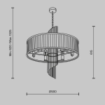 Lampa wisząca Frame MOD174PL-06G Maytoni - zdjęcie dodatkowe 6