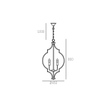 Lampa wisząca Nashville - P05186BK AU CosmoLight - zdjęcie dodatkowe 3