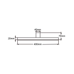 Nevada kinkiet M czarny IP44 LP-778/1W M BK LIGHT PRESTIGE