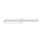 Nevada kinkiet XXL czarny IP44 LP-778/1W XXL BK LIGHT PRESTIGE