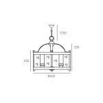 Lampa wisząca New York - P04567CH CosmoLight - zdjęcie dodatkowe 3