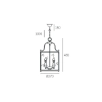 Lampa wisząca New York - P04882AU CosmoLight - zdjęcie dodatkowe 4