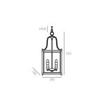 Lampa wisząca New York - P04936CH CosmoLight - zdjęcie dodatkowe 2