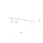Lampa sufitowa BASTER 3 WHITE 1315/3 EMIBIG Lighting