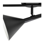 Kelvis – czarna lampa sufitowa 3-punktowa 2612706003 Nordlux