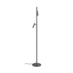 Nowoczesna lampa podłogowa DFTP Makoto Satin Chrome 2x G9 2620094033 Nordlux