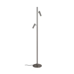 Nowoczesna lampa podłogowa DFTP Makoto Satin Chrome 2x G9 2620094033 Nordlux
