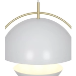 Nowoczesna lampa wisząca Tavia biała, mosiężny pierścień 2412353001 Nordlux