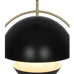 Nowoczesna lampa wisząca Tavia czarna, mosiężny pierścień 2412353003 Nordlux