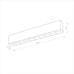 Oprawa liniowa MIDI LED 40W 4000K 10060 Nowodvorski - zdjęcie 6