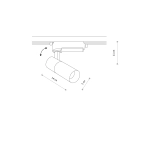 Spot PROFILE TINOS LED 10W, 3000K do 1-obwodowego systemu szynowego 10382 Nowodvorski - zdjęcie 5