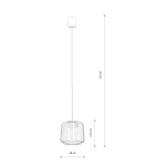Lampa wisząca KENAI A terakota 12218 Nowodvorski - zdjęcie 8