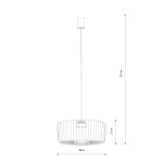 Lampa wisząca KENAI C jedwabisty grafit 12228 Nowodvorski - zdjęcie 8