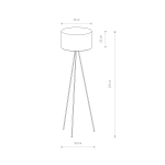Lampa podłogowa CADILAC I black-gold 7991 Nowodvorski - zdjęcie 2