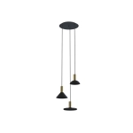 Lampa wisząca HERMANOS III black-solid brass 8030 Nowodvorski
