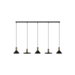 Lampa wisząca HERMANOS V black-solid brass 8032 Nowodvorski