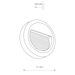 Lampa ścienna SIDEWALK ROUND LED 8147 IP54 Nowodvorski - zdjęcie 5