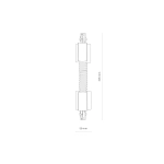 Łącznik elastyczny wpuszczany czarny CTLS RECESSED POWER FLEX CONNECTOR BLACK 8677 Nowodvorski - zdjęcie 4
