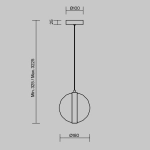 Lampa wisząca Misterio MOD379PL-L6B2.7K Maytoni - zdjęcie dodatkowe 5