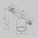 Lampa szynowa Alfa S Exility 3000K 7W 50° TR132-2-7W3K-BS Maytoni - zdjęcie dodatkowe 7