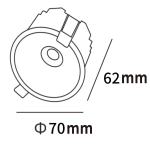 Oczko podtynkowe Zyra białe LED CCT LP-1606/1RS WH LIGHT PRESTIGE