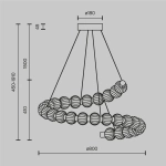 Lampa wisząca Amulet MOD555PL-L35G3K Maytoni - zdjęcie dodatkowe 5