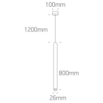 Lampa wisząca One Light 63108B/B/W - zdjęcie dodatkowe 1