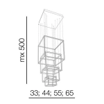 Lampa wisząca Opera XL DIMM AZ3140 AZZARDO
