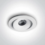 kinkiecik.pl Oprawa podstropowa The IP54 COB Outdoor/Bathroom Range 11107P/W/W ONE LIGHT