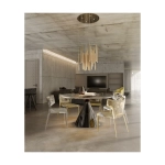 Organic P0476D Lampa Wisząca Złota Ściemnialna MaxLight