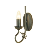 kinkiecik.pl Kinkiet Olivia – 1 źródło światła – Czarno-złoty OV1-BLK-GOLD Elstead Lighting