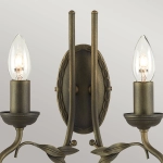 Kinkiet Olivia – 2 źródła światła – Czarno-złoty OV2-BLK-GOLD Elstead Lighting