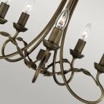 Żyrandol Olivia – 5 źródeł światła – Czarno-złoty OV5-BLK-GOLD Elstead Lighting