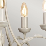 Żyrandol Olivia – 5 źródeł światła – Kość słoniowa i złoto OV5-IVORY-GOLD Elstead Lighting