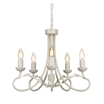 kinkiecik.pl Żyrandol Olivia – 5 źródeł światła – Kość słoniowa i złoto OV5-IVORY-GOLD Elstead Lighting