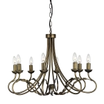 kinkiecik.pl Żyrandol Olivia – 8 źródeł światła – Czarno-złoty OV8-BLK-GOLD Elstead Lighting