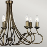 Żyrandol Olivia – 8 źródeł światła – Czarno-złoty OV8-BLK-GOLD Elstead Lighting