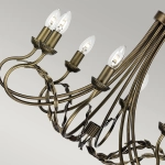 Żyrandol Olivia – 8 źródeł światła – Czarno-złoty OV8-BLK-GOLD Elstead Lighting
