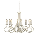 kinkiecik.pl Żyrandol Olivia – 8 źródeł światła – Kość słoniowa i złoto OV8-IVORY-GOLD Elstead Lighting