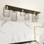 Lampa sufitowa BARN 6 BL GOLD 1366/6 EMIBIG Lighting