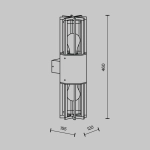 Lampa ścienna (kinkiet) Barrel O453WL-01GF Maytoni - zdjęcie dodatkowe 5