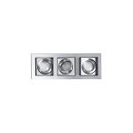 Lampa wpuszczana PACO 3 AZ0801 aluminium AZZARDO