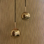 Lampa wisząca mała złota PALLA LP-2844/1P S GD LIGHT PRESTIGE