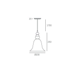 Lampa wisząca Paris - P01789BK CosmoLight - zdjęcie dodatkowe 3