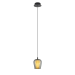 Lampa Wisząca Keso 1xLED czarna PL0141-1 yaskr