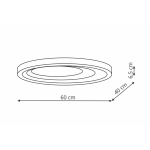 Plafon Alune oval LED CCT LP-3009/1C WH oval Light Prestige